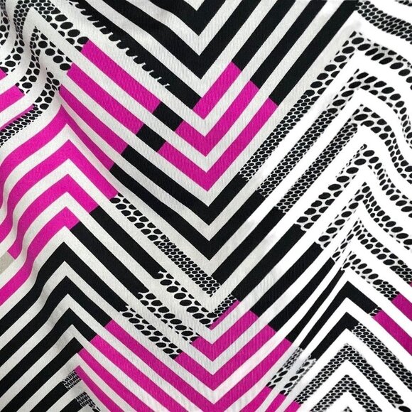 Tail White Label Skort Chevron A-Line Pockets Skirt Black Pink White Size XXL - Picture 4 of 8
